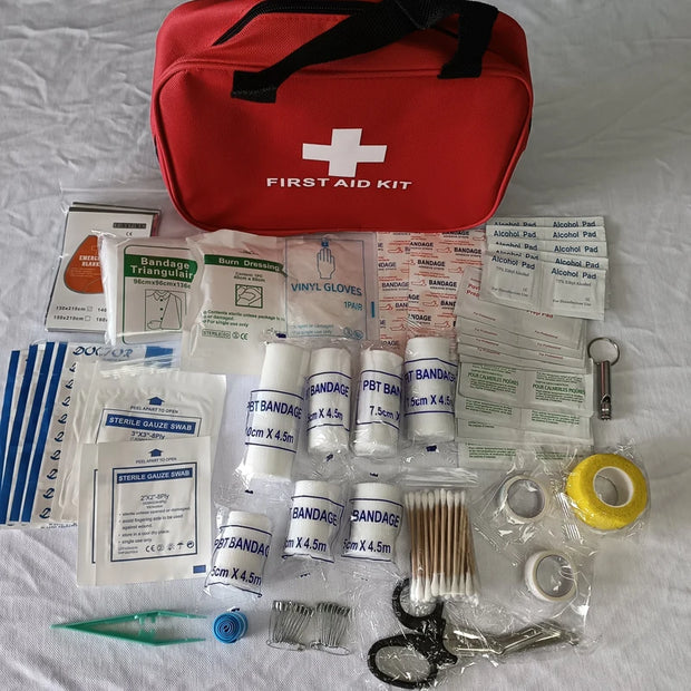 Mehrzweck-Erste-Hilfe-Set – 184 Stück für Wandern, Camping und Reisen 