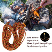 Wasserdichtes Feueranzünderkabel – 25 Fuß für Camping, Wandern und Survival